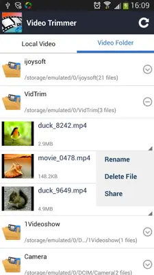 Video Trimmer android App screenshot 9
